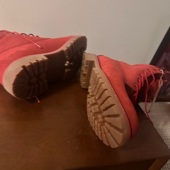 Timberland Red Leather Boots - Picture 5 of 8